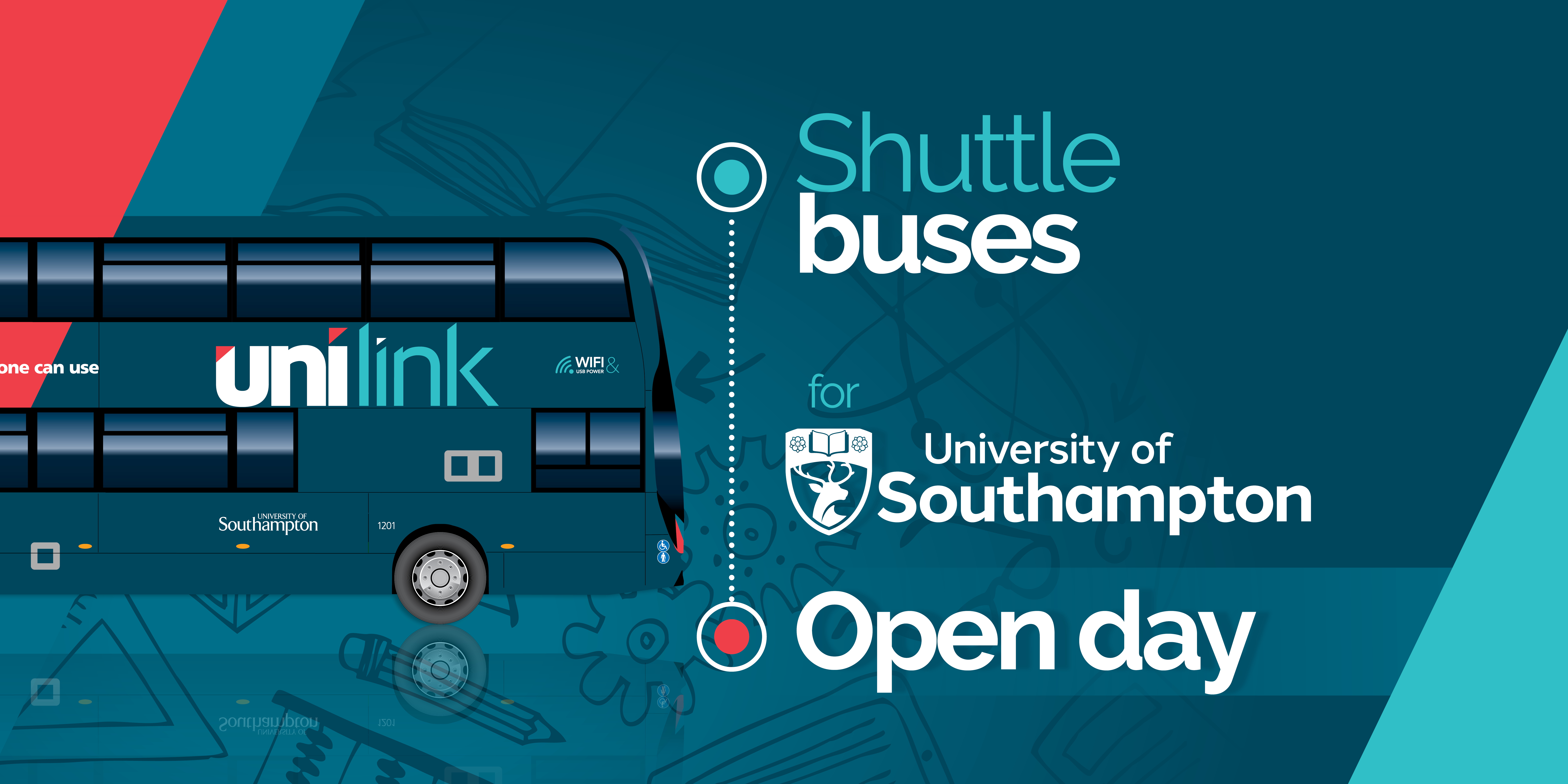 Shuttle buses for University of Southampton open days Unilink Buses